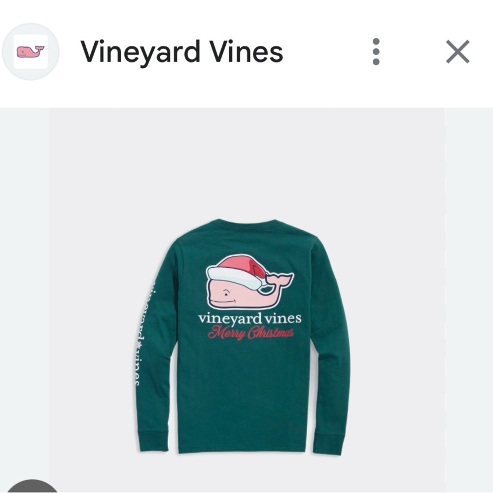 Boys Vineyard Vines Christmas Shirt